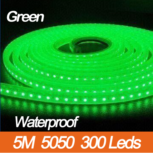 5 meter 5050 Groen 300 Leds Car String Light Waterproof IP65 12V